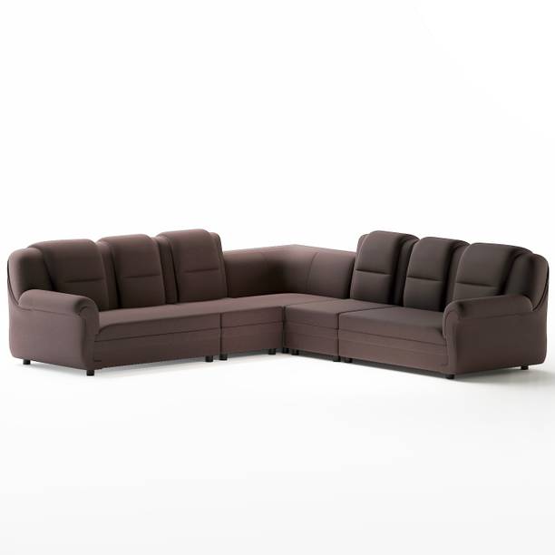Sekar Lifestyle POLYURETHANE L SHAPE CORNER SERIES Fabric 6 Seater  Sofa