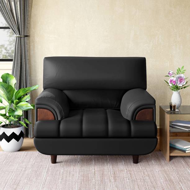 Godrej Interio Bayflow Leatherette 1 Seater  Sofa
