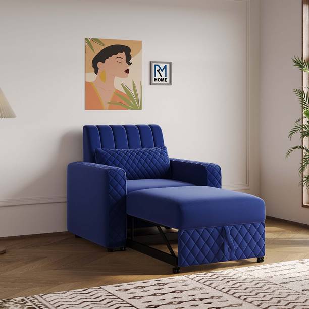 RM HOME Oliver Cumbed Fabric 1 Seater  Sofa