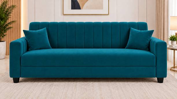RM HOME Miraya Solid Wood 3 Seater  Sofa