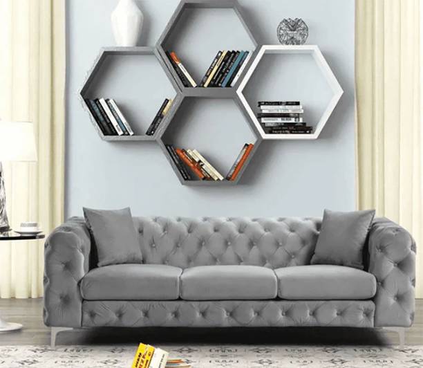 Taash Leather 3 Seater  Sofa