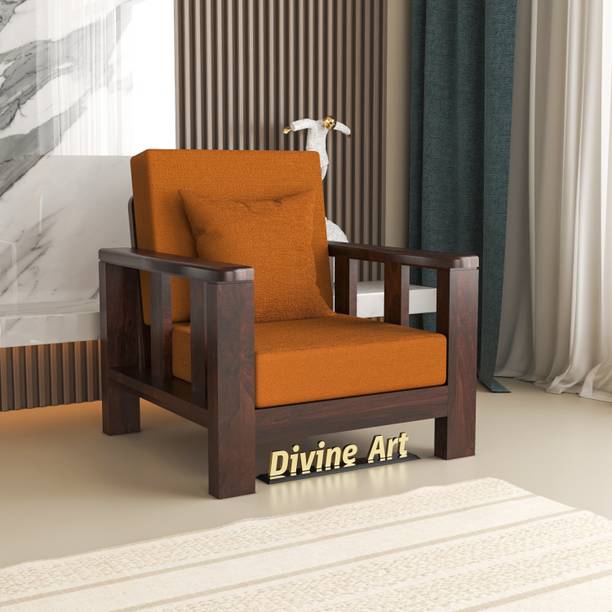 BHAGWATI ART 1 Seater Sofa For Living, Waiting Room/ Office Fabric Fabric 1 Seater  Sofa