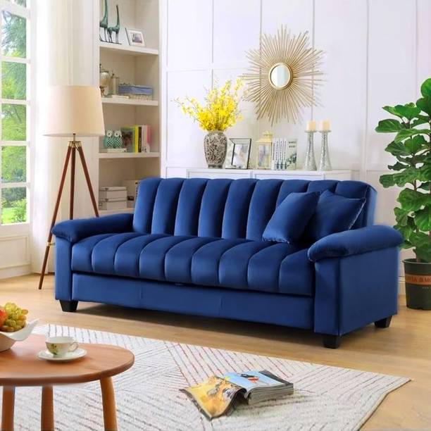 Groovecraft Nestin 3 Seater Modern Comfy Sofa Set for Living Room Fabric 3 Seater  Sofa