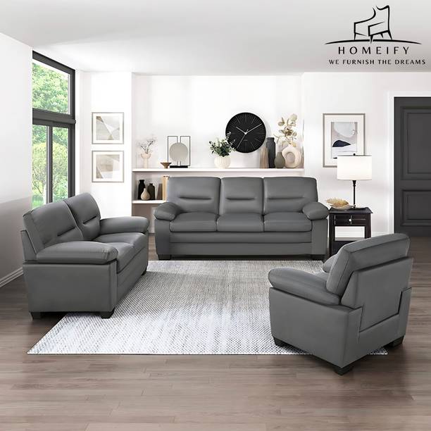 Homeify Aron 3+2+1 Living Room Sofa Fabric 6 Seater  Sofa