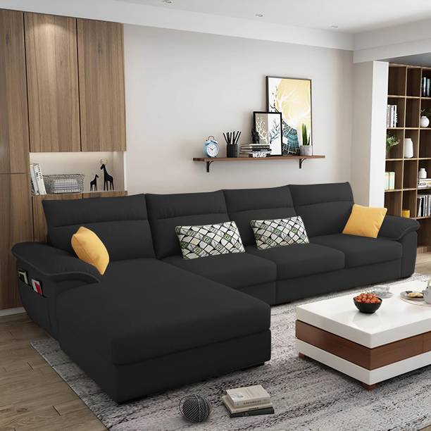 Casaliving Seams Fabric 6 Seater  Sofa
