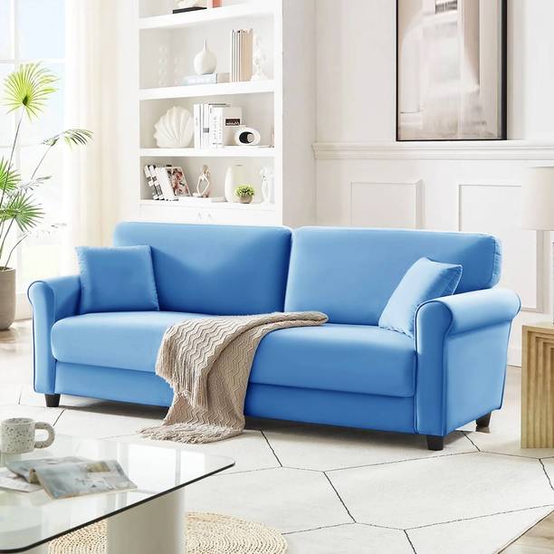 Homeify Blos 3 Seater Modern Comfy Sofa Set for Living Room Fabric 3 Seater  Sofa