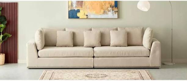 Homax 2-Piece L-Shape Modular Sofa Set – 4-Seater Luxury Sectional in Premium Fabric 4 Seater  Sofa