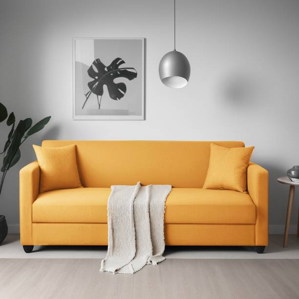 Trevi Riya Solid Wood Premium Fabric 3 Seater  Sofa