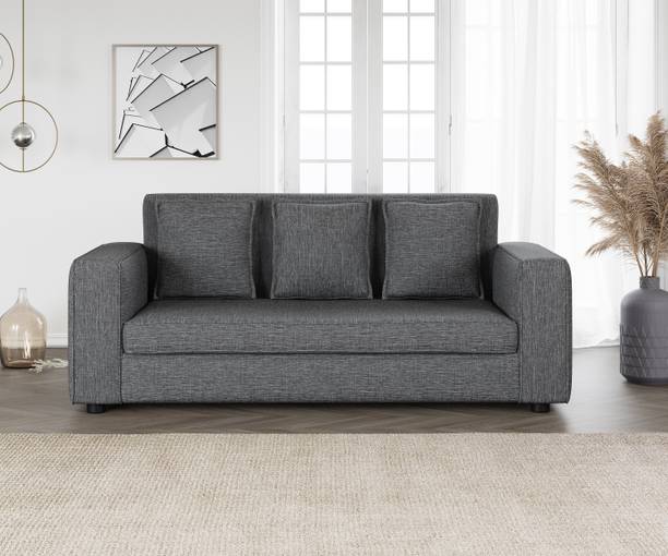 iAnanas 3 Seater Sectional Fabric Sofa For Living Room II Home Furniture II Cushion Sofa Fabric 3 Seater  Sofa