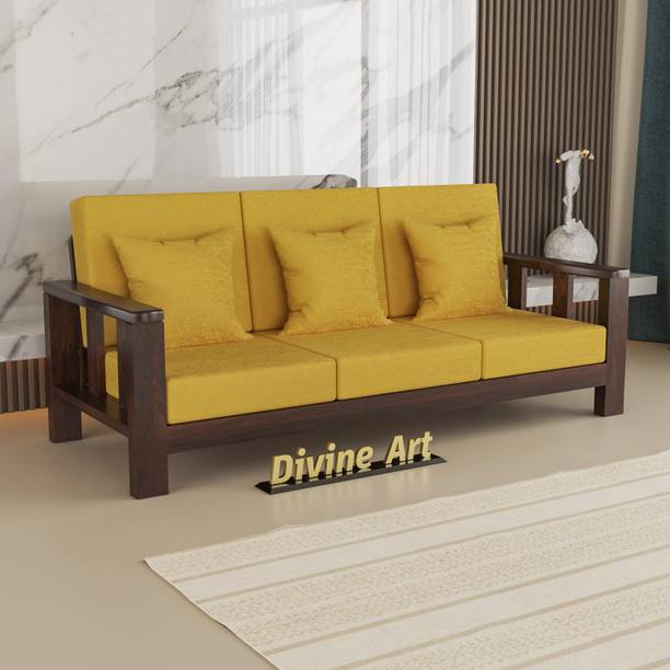 BHAGWATI ART 3 Seater Sofa For Living, Waiting Room/ Office Fabric Fabric 3 Seater  Sofa