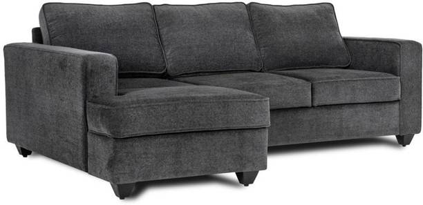 Wakefit Napper 2 Seater + Left Aligned Chaise Fabric 4 Seater  Sofa