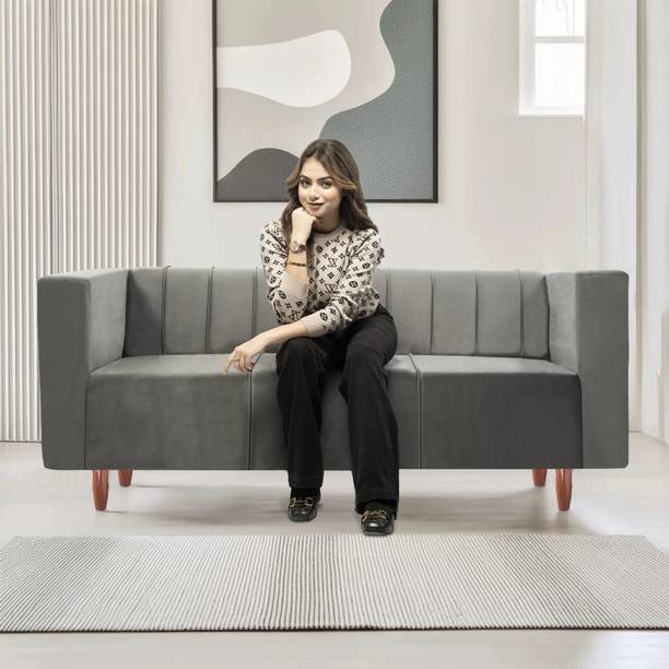 Seventh Heaven Sydney 3 Seater Sofa, Extra Spacious, Premium Velvet Fabric: Fabric 3 Seater  Sofa