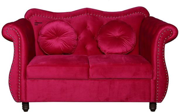 Soul Light Art MODERN FABRIC Hand Tufted 2 Seater Chesterfield Sofa for Home & Living Room Fabric 2 Seater  Sofa