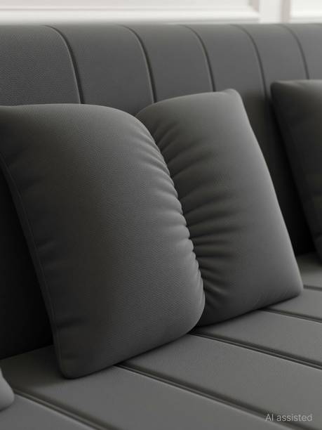 LIVEWELL Premium Quality L Shape Sofa for Living Room Hollend Fabric 6 Seater  Sofa