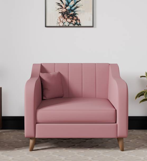 Adorn Homez Stella Fabric 1 Seater  Sofa