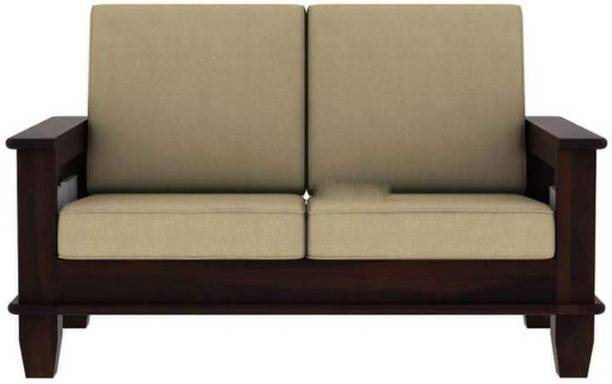 Shree Jeen Mata Enterprises Solid Sheesham Wood 2 Seater Sofa For Living Room / Cafe / Office. Fabric 2 Seater  Sofa