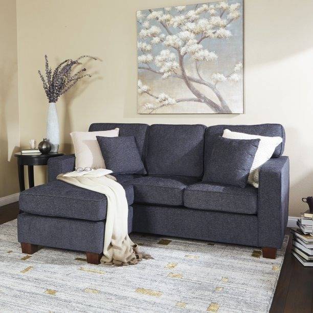 Comfort Couch Marbio 3 Seater Fabric L Shaped Convrtable Sectional Sofa for Living Room Fabric 3 Seater  Sofa