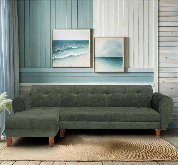 Seventh Heaven Milan 6 Seater Sofa, Extra Spacious, Chenille Molfino Fabric: 1 Year Warranty Fabric 6 Seater Sofa