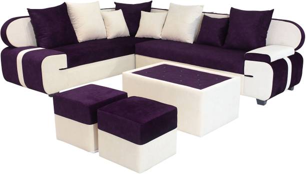 Furniture Yard Zoe L Shaped Fabric 7 Seater  Sofa