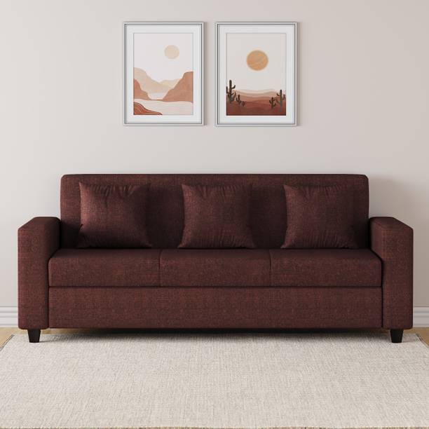 Flipkart Perfect Homes Omega Fabric 3 Seater  Sofa