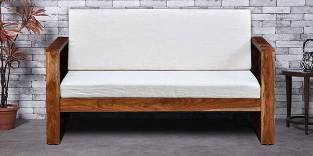 Craftvelly Premium Quality Sheesham Wood Sofa For Living Room /Bed Room/Office Fabric 2 Seater  Sofa