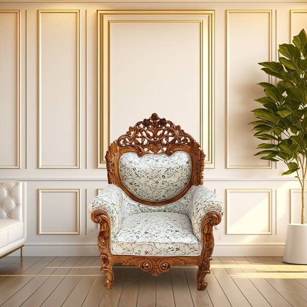 W.S.HANDICRAFTS A beautiful sofa set for your living room, bedroom, office and home Fabric 1 Seater  Sofa