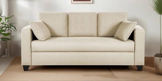 DUEX FURNITURE DF - Creamy Cashmere - SS Fabric 3 Seater  Sofa