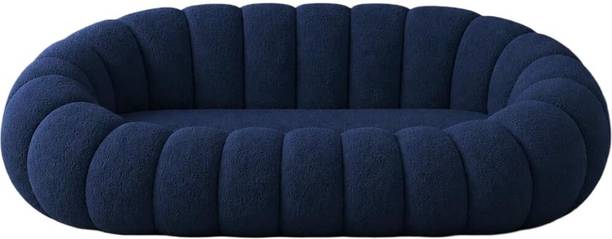 bloo mart Modern 3 Seater Sofa for Living Room - Navy Blue Fabric 3 Seater  Sofa