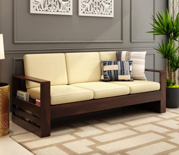 SIDHI VINAYAK FURNITURE Solid Wood 3 Seater  Sofa