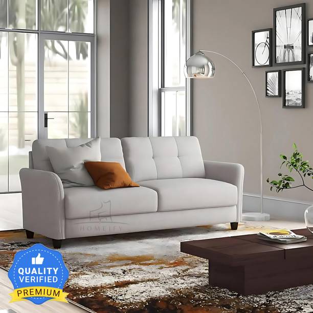 Homeify Zinus 3 Seater Fabric Sofa for Living Room Fabric 3 Seater  Sofa