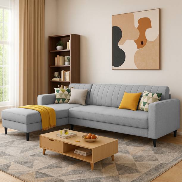 Casaliving Moris LHS Fabric 6 Seater Sofa