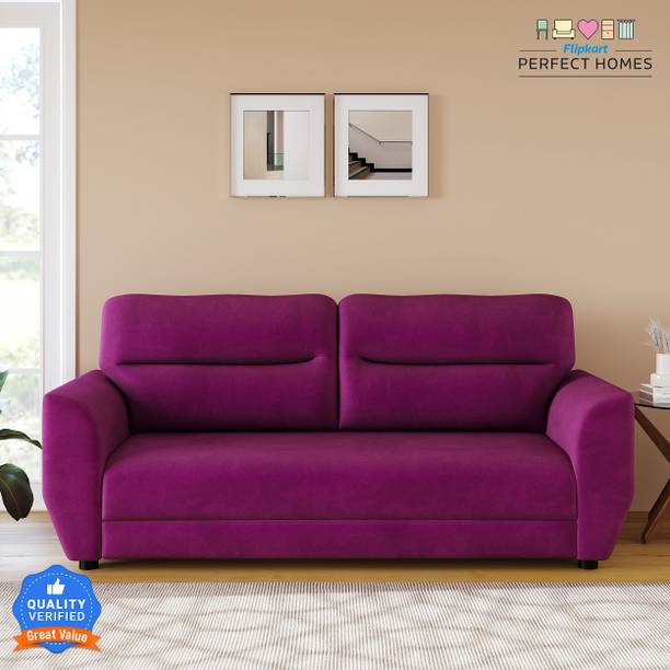 Flipkart Perfect Homes Lapwing Comfortable Living Room Elegent Look Fabric 3 Seater  Sofa