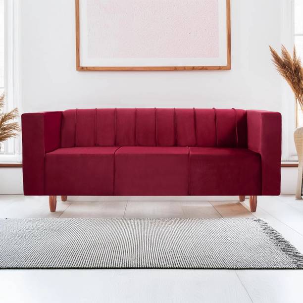 Seventh Heaven Sydney 3 Seater Sofa, Extra Spacious, Premium Velvet Fabric: Fabric 3 Seater  Sofa