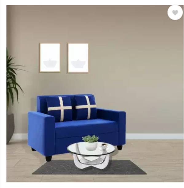 SS CRAFTMAKERS Wood Fabric 2 Seater  Sofa