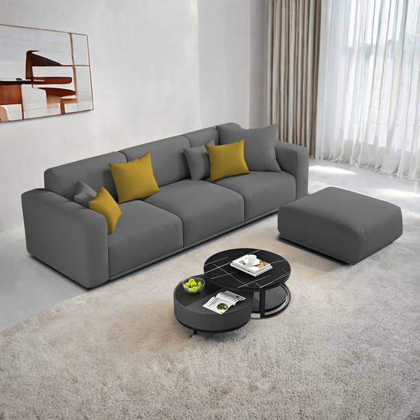 Casaliving Crypton Fabric 3 Seater  Sofa