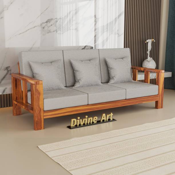 BHAGWATI ART 3 Seater Sofa For Living, Waiting Room/ Office Fabric Fabric 3 Seater  Sofa
