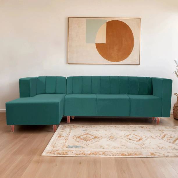 Seventh Heaven Sydney, Extra Spacious, Polyester Holland Fabric 6 Seater  Sofa