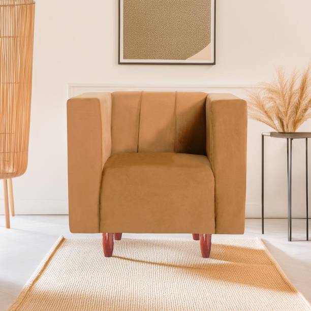 Seventh Heaven Sydney 1 Seater Sofa, Extra Spacious, Plush Suede Fabric 1 Seater Sofa