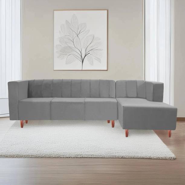 Seventh Heaven Sydney 6 Seater Sofa, Extra Spacious, Plush Suede Fabric 6 Seater  Sofa