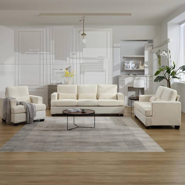 Zikra Sherpa Fabric 6 Seater  Sofa