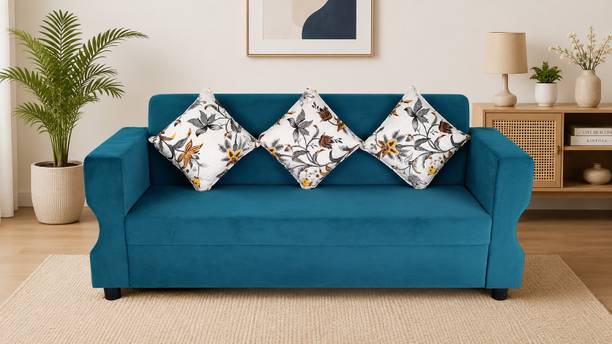G-OMEN Nexus Premium Seude Velvet Mosha Fabric 3 Seater Sofa