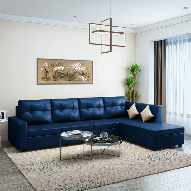 Bharat Lifestyle Nano Leatherette 6 Seater  Sofa