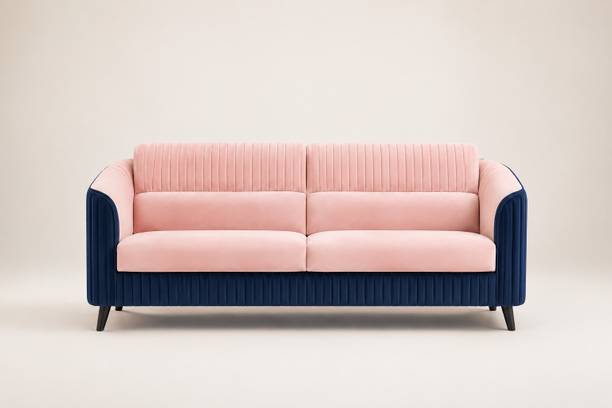 CARLTON LONDON Luxury Signature Premium Velvet Fabric 3 Seater  Sofa