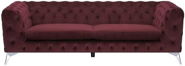 Smarts collection Chesterfield Sofa for Living Room , Hall & Bedroom , Fabric 3 Seater  Sofa