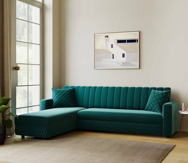 RM HOME Oliver LHS Fabric 6 Seater  Sofa