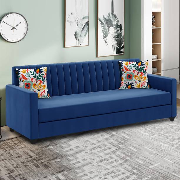 Dr Smith Modern Fabric Sofa Cum Bed | 3 Seater Convertible Sofa Fabric 3 Seater Sofa
