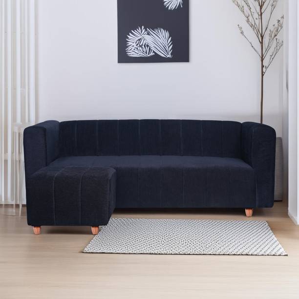Seventh Heaven 4 Seater Sofa with 1 Ottoman, Chenille Molfino Fabric: Fabric 4 Seater  Sofa