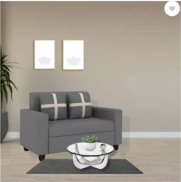 SS CRAFTMAKERS Wood Fabric 2 Seater  Sofa