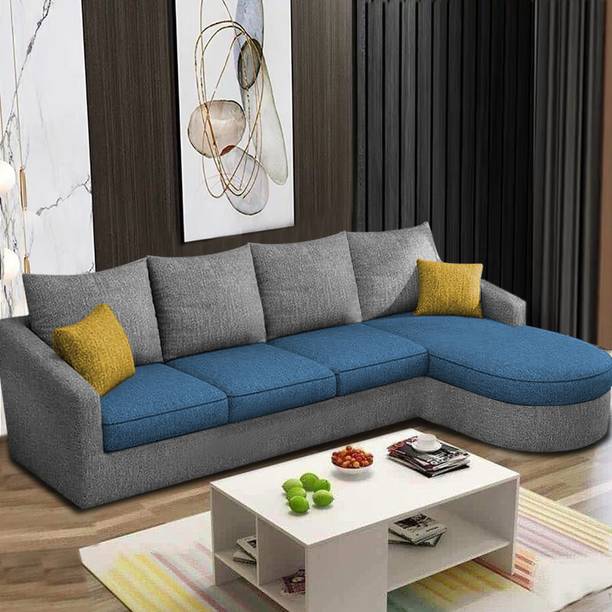 Casaliving Shrank Fabric 6 Seater Sofa
