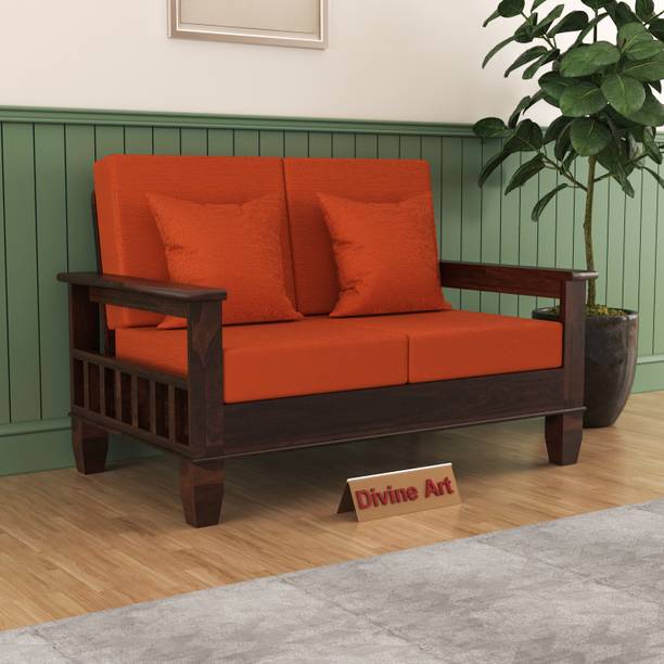 Divine Arts Seater Sofa For Living, Waiting Room/ Office Fabric Fabric 2 Seater  Sofa